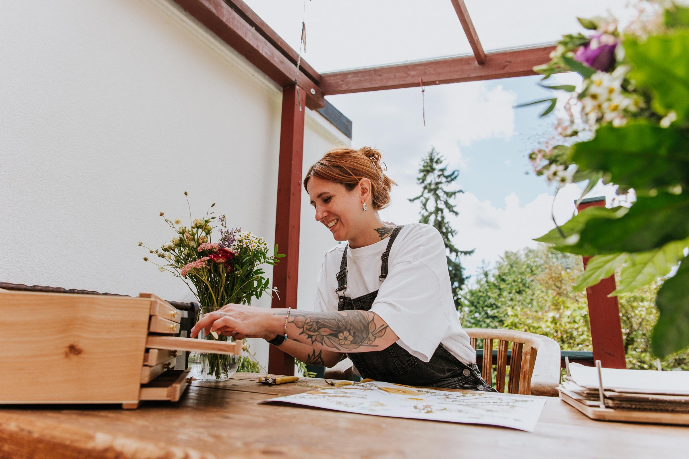 Jenny bei der Arbeit